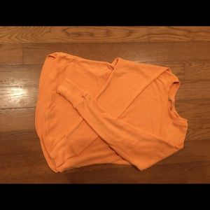 Athleta long sleeve orange
